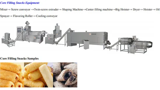 Attrezzature per macchine per estrusione di snack per impianti di produzione