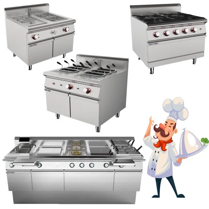 Heavybao Cooking Stoves One-Stop Solution Fast Food Catering Equipment for Star Hotel