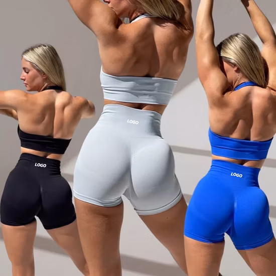 Whoelsale Abbigliamento sportivo estivo da palestra Abbigliamento attivo Abbigliamento fitness da allenamento per donna, Etichetta privata 2/3/4 pezzi Abbigliamento sportivo senza cuciture abbinato a set da yoga sexy
