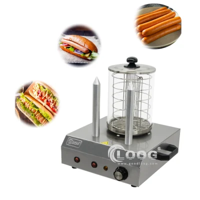 Attrezzatura per la ristorazione commerciale Macchina per cucinare hot dog Rullo per hot dog con scaldapanino Macchina per hot dog Macchina commerciale per hot dog