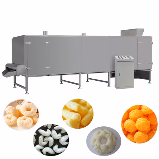 Attrezzature in plastica per snack soffianti a prezzo economico per macchine alimentari per prodotti alimentari. Macchina per la produzione di grano soffiato